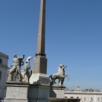 Säule am Piazza del Quirinale Säule am Piazza del Quirinale